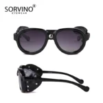 Steampunk Polarized Sunglasses with Side Shades 3 | PricZone