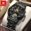 Luxury OLEVS Auto Steel Watch Waterproof & Luminous