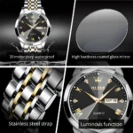 OLEVS 9931 Quartz Watch Stainless Steel Waterproof 2 | PricZone