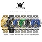 Luxury OLEVS Auto Steel Watch Waterproof Luminous 6 | PricZone