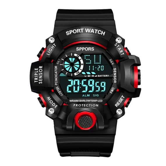 Water Resistant Mens LED Sports Watch 2 | PricZone