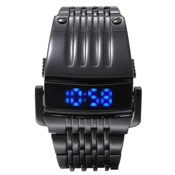 LED Tactical Watch Mens Steel Military Luxury Waterproof 2 | PricZone