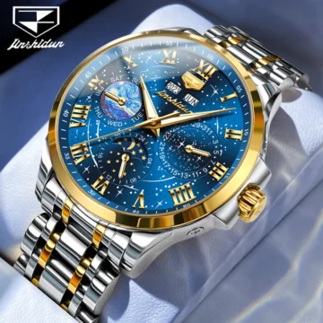 Starry Sky Moon Phase Luxury Watch - Waterproof Auto