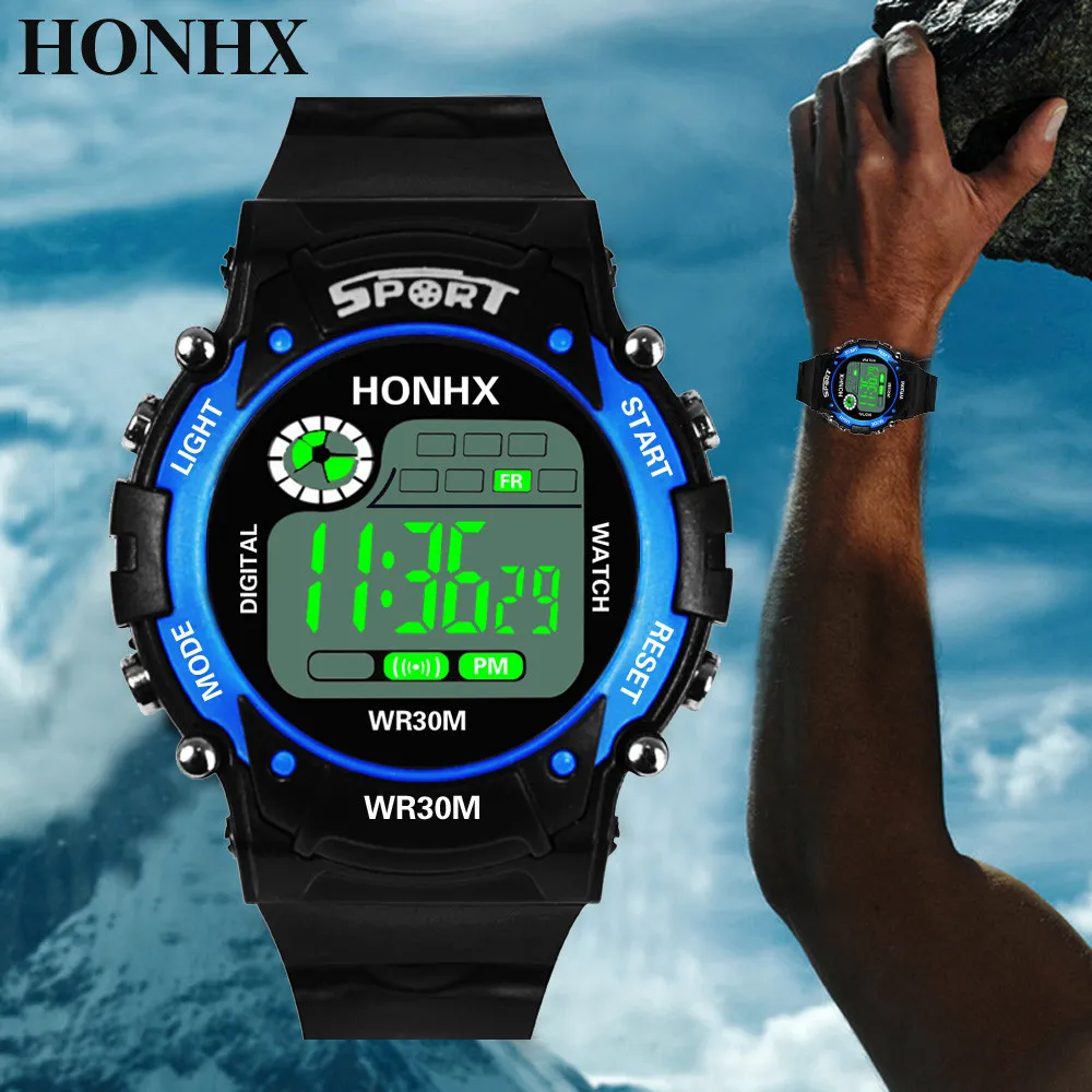 Waterproof LED Sports Watch for Men Multifunctional & Durable