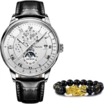 JSDUN Moon Phase Luxury Watch Waterproof Timepiece 2 | PricZone