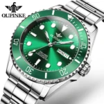 Luxury Green Diver Watch OUPINKE Automatic Timepiece | PricZone