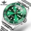 Luxury Green Diver Watch OUPINKE Automatic Timepiece