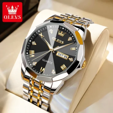 OLEVS 9931 Quartz Watch Stainless Steel & Waterproof 1