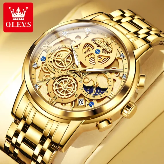 Luxury OLEVS Quartz Watch Stainless Steel Design | PricZone