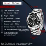 PAGANI Divers Auto Watch Steel Sapphire 4 | PricZone