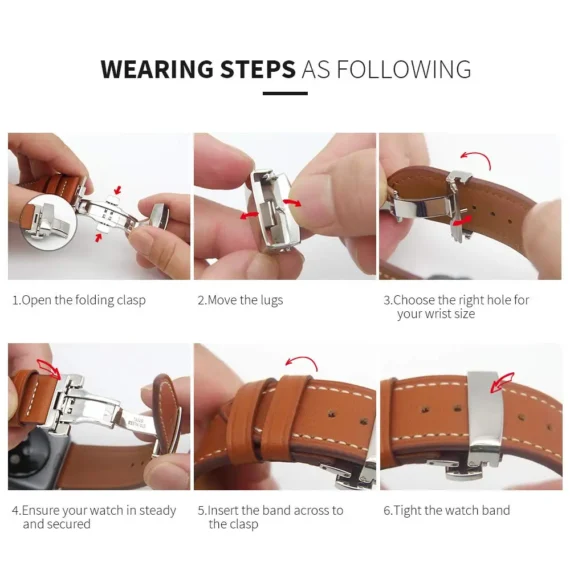 Premium Leather Strap for Galaxy Huawei Watches 6 | PricZone