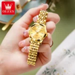 Elegant OLEVS Stainless Ladies Watch Waterproof Luminous 4 | PricZone