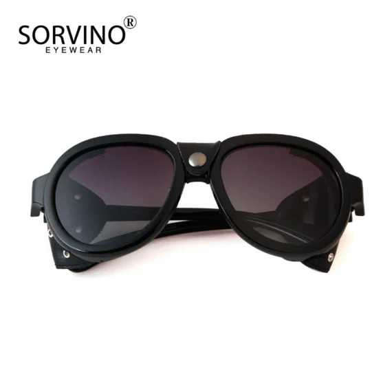 Steampunk Polarized Sunglasses with Side Shades 2 | PricZone