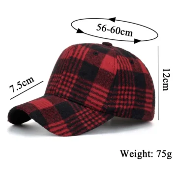 Adjustable Plaid Visor Cap Unisex Outdoor Sun Protection 2