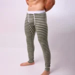 Striped Thermal Mens Leggings Boxer Briefs | PricZone