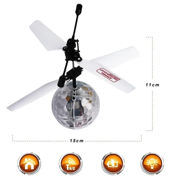 LED Helicopter Toy Infrared RC Flight Ball for Kids 6 | PricZone