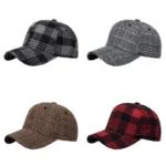 Adjustable Plaid Visor Cap Unisex Outdoor Sun Protection 6 | PricZone