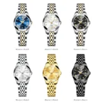 Elegant OLEVS Stainless Ladies Watch Waterproof Luminous 6 | PricZone