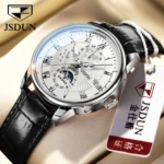 JSDUN Moon Phase Luxury Watch Waterproof Timepiece 3 | PricZone