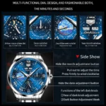 Moon Phase Watch Waterproof Stainless Steel 4 | PricZone