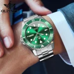 Luxury Green Diver Watch OUPINKE Automatic Timepiece 5 | PricZone