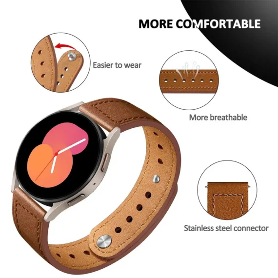 Galaxy Watch Leather Strap Stylish Durable 3 | PricZone