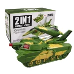 Transforming Robot Tank with LED Lights Music for Kids | PricZone