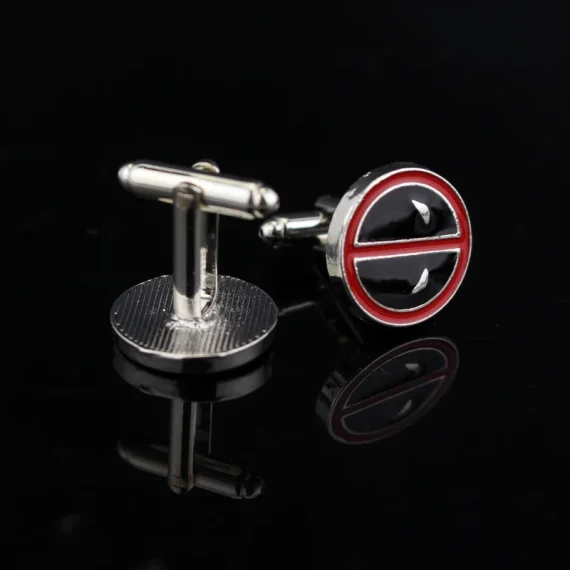 Deadpool Enamel Cufflinks Marvel Superhero Metal Gift 2 | PricZone