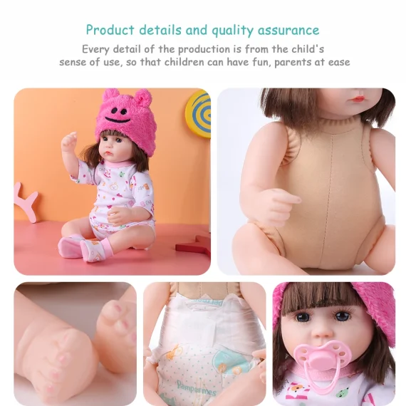 Lifelike Reborn Baby Doll 30 42cm Animal Themed Toy 5 | PricZone