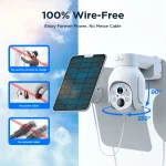 Solar Powered 4MP PTZ CCTV Camera Kit Outdoor 2 | PricZone