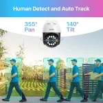 ZOSI 5MP PoE Security Camera PTZ Outdoor Audio AI Face Vehicle Detect Starlight Night Vision CCTV Video Surveillance IP Cam C296 4 | PricZone