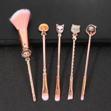 Anime Demon Slayer 5-Piece Makeup Brush Set 1