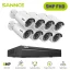 SANNCE 8CH 5MP POE Camera Kit with Audio & 8MP NVR