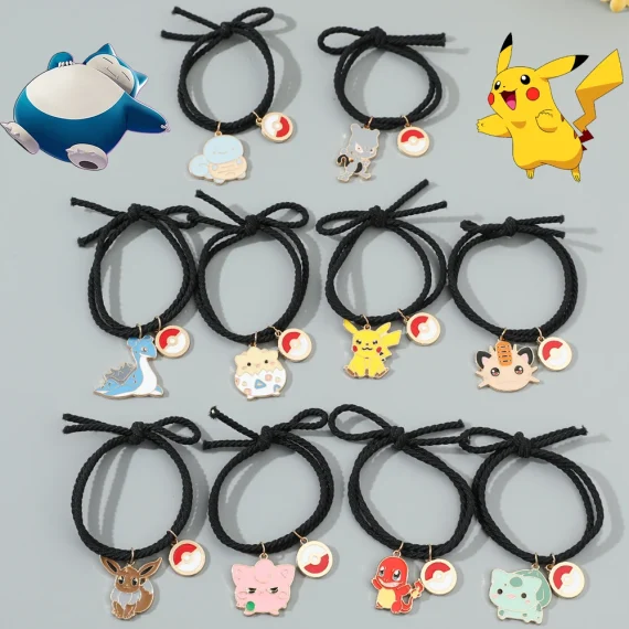 Kawaii Anime Pokémon Hair Ties Pikachu Friends 1 | PricZone