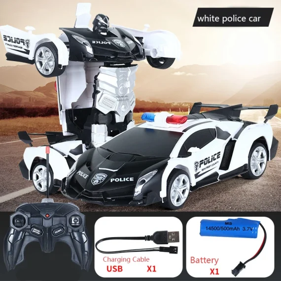 RC Police Car Transformers for Boys Cool Robot Toys 1 | PricZone