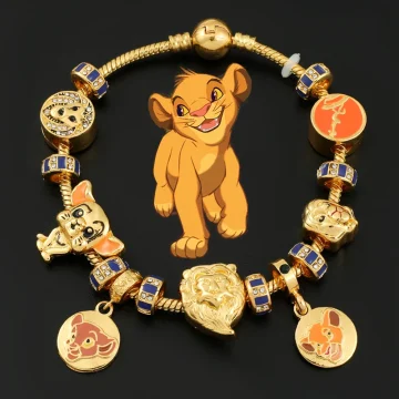 Cute Simba Lion King Charm Beads Bracelet for Fans 1 | PricZone