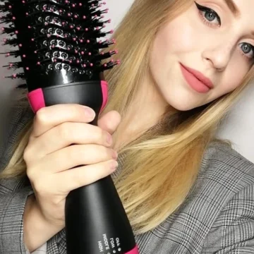 Ionic Hair Dryer Brush Hot Cold Air Styler Comb | PricZone