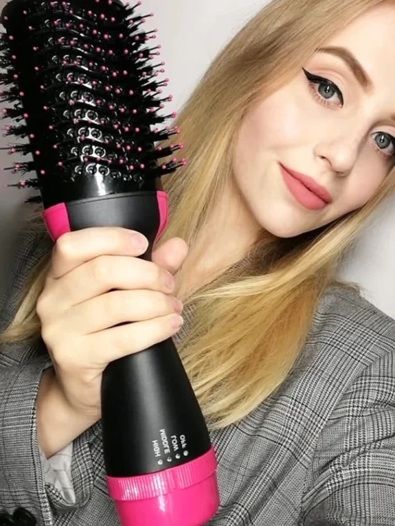 Ionic Hair Dryer Brush Hot Cold Air Styler Comb | PricZone