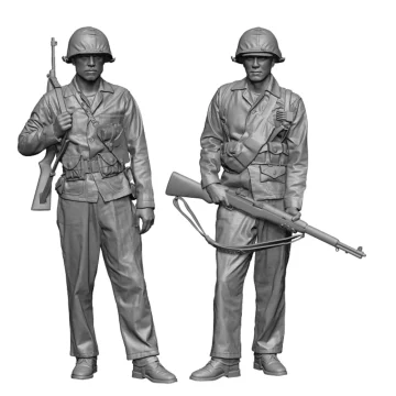 1/35 Scale USMC WWII Resin Soldier Model Kit Unpainted 1