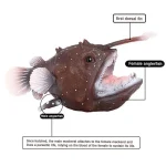 Mini Angler Fish Figurine Ocean Model Educational Toy 2 | PricZone