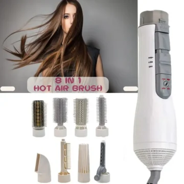 8 in 1 Hair Styling Tool Dryer Straightener Brush | PricZone