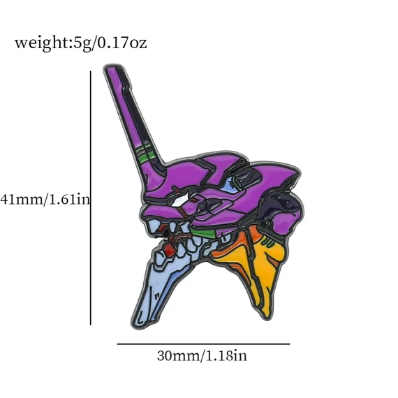 Evangelion EVA 01 Anime Enamel Pin Brooch for Fans 4 | PricZone