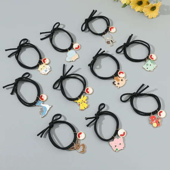 Kawaii Anime Pokémon Hair Ties Pikachu Friends 2 | PricZone