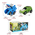 Dino Robot Car with Music Lights Transforming Toy 6 | PricZone