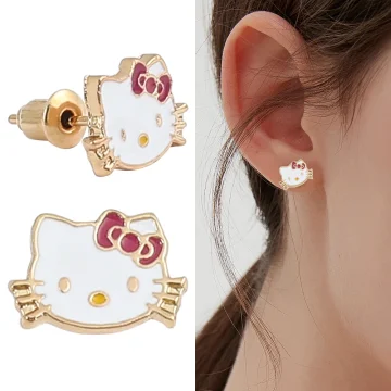 Hello Kitty Anime Cartoon Stud Earrings for Girls | PricZone