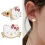 Hello Kitty Anime Cartoon Stud Earrings for Girls