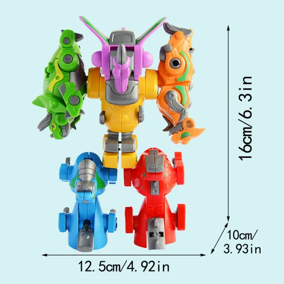 6 in 1 Transforming Dino Robot for Kids 5 | PricZone