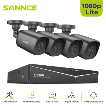 1080N 8CH SANNCE DVR Security Kit with Night Vision 1