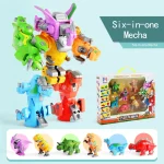 6 in 1 Transforming Dino Robot for Kids 1 | PricZone