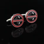 Deadpool Enamel Cufflinks Marvel Superhero Metal Gift 1 | PricZone